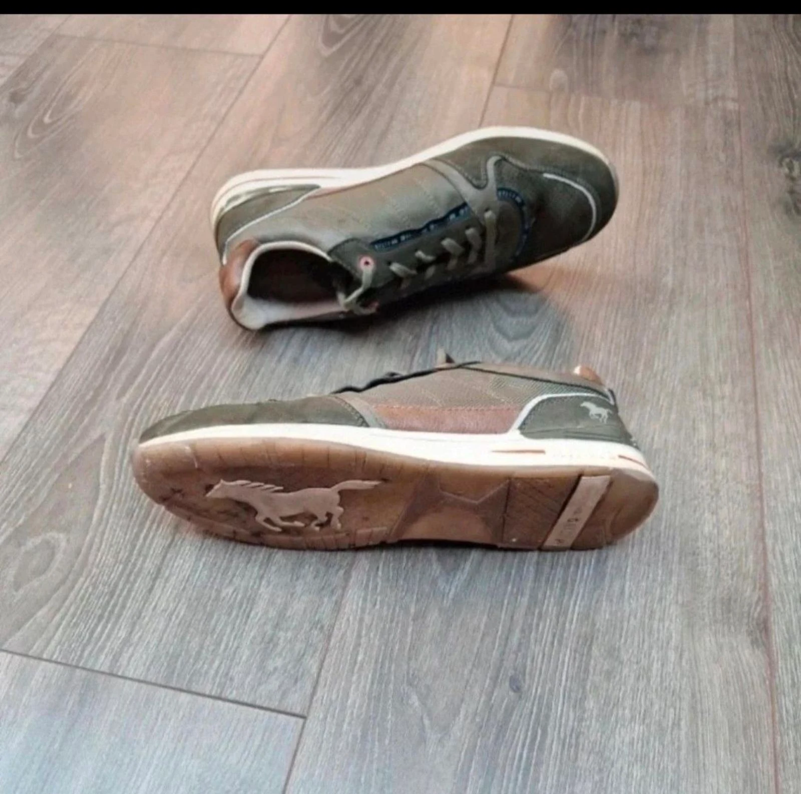 Mustang sneakers size 43 | men's shoes | casual | green/brown – photo 3